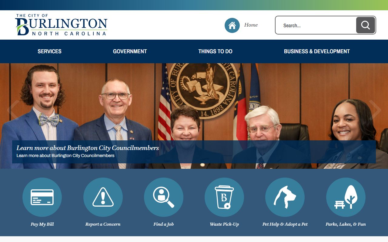 City of Burlington website for birth records information