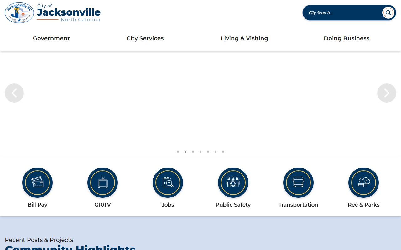 Jacksonville city website for birth records information