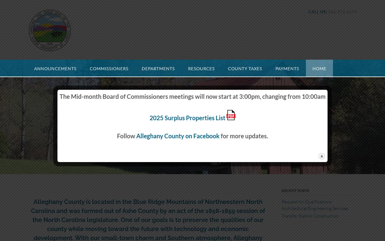 Alleghany County birth records government website
