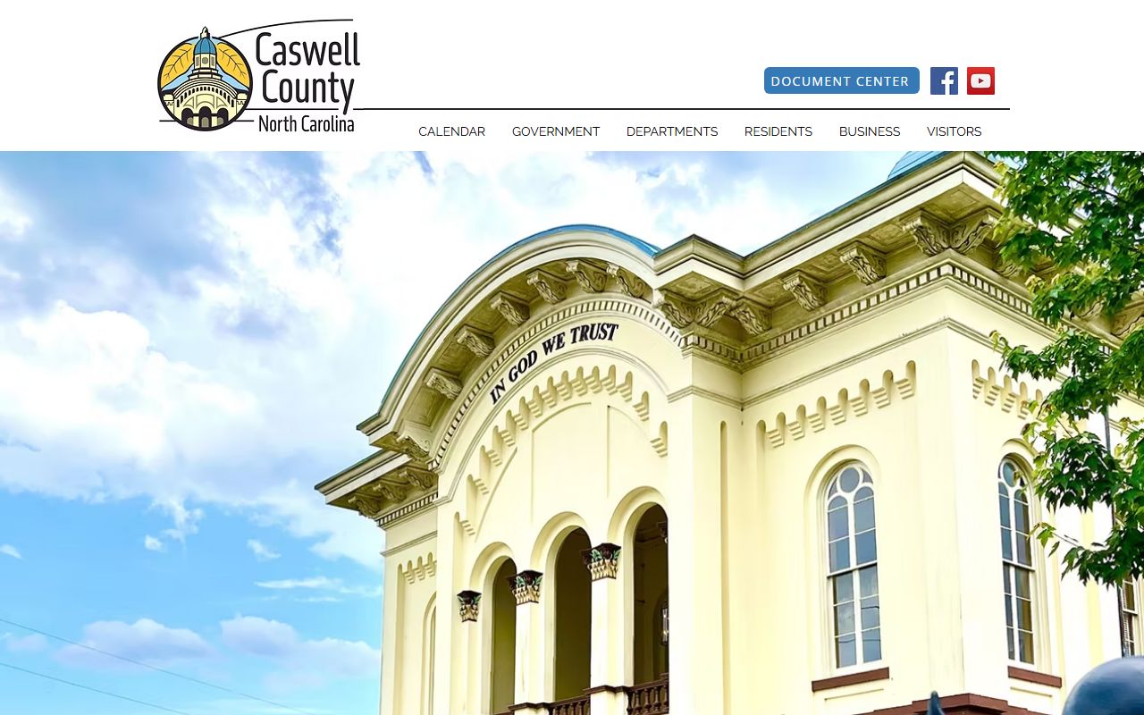 Caswell County birth records government website homepage