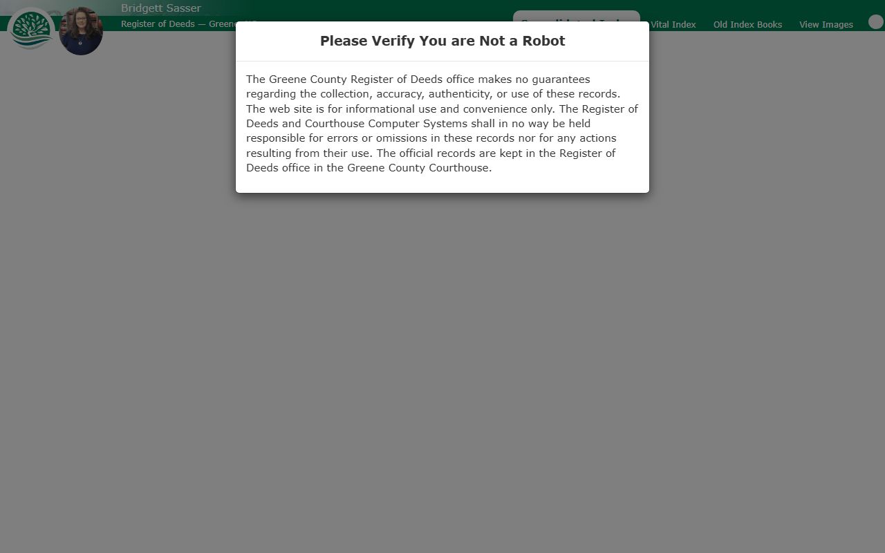 Greene County online records index search